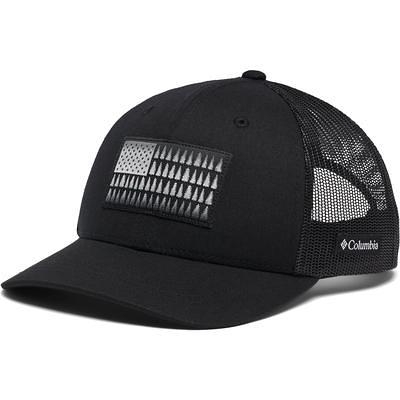 Columbia Unisex PFG Hooks Mesh Ball Cap - Low, Black/Gold, Large/X