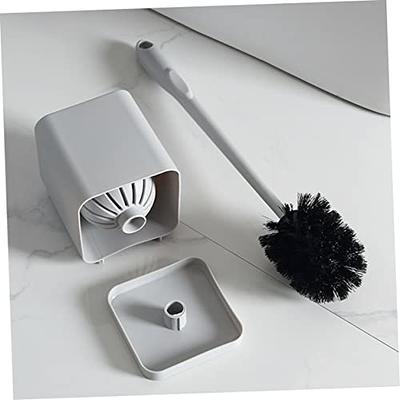 1pc No Dead Corner Toilet Brush Holder Set For Home Bathroom With