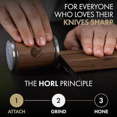 Rolling Knife Sharpener - Knife Sharpening Tool with Diamond for Steel of  any hardness and Magnetic Angle Technology with 15 & 20 Degrees,Knife  Sharpening for Kitchen Knives, Chef Knife Set, Scissors 
