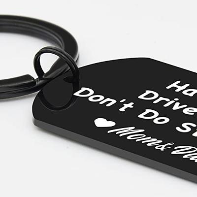 CXLL Funny Keychain for Son Daughter from Mom,Have Fun Drive Safe Don't Do  Stupid Military Tag Keychain (Don't Do Stupid black) - Yahoo Shopping