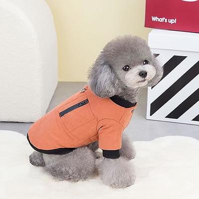 Dog Hooded Sweater Dress for Small Medium Dogs Girl, Pink Winter Warm  Fleece Female Dog Clothes, Fuzzy Dog Hoodies,Pet Coat Outfit,Cat  Apparel,Size