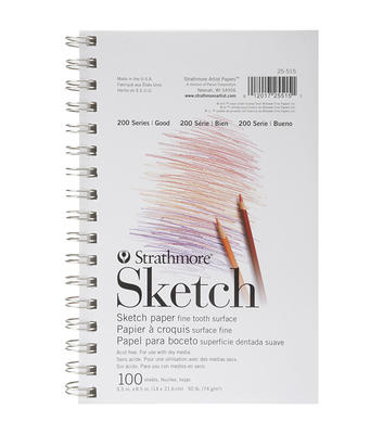 Strathmore Drawing Medium Paper Pad 6X8-24 Sheets