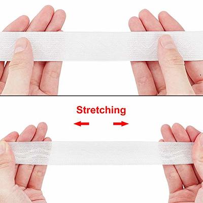  HANFINEE 3 Inch Wide Sew on Elastic Band Knitted