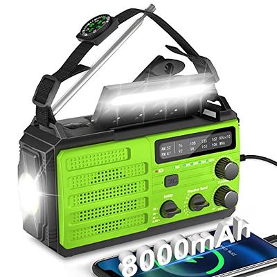 Solar Powered, Hand-Cranked Radio