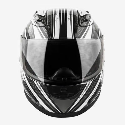 Raider Motorcycle Half Helmet DOT Approved (Matte Black), S-XL