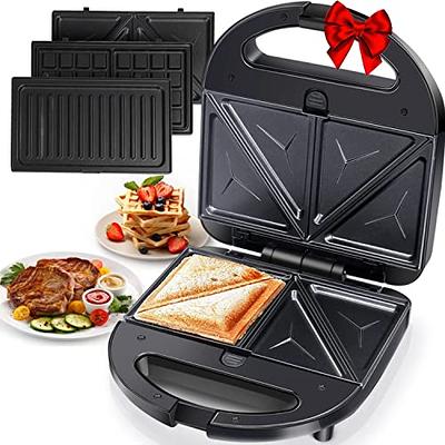 Chefman 6 in. Portable Black Compact Grill, Panini Press, Indoor