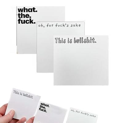 Fresh Outta Fucks Pad and Pen, Funny Pad and Pen, Snarky Novelty Office  Supplies, Sassy Gifts for Friends, Co-Workers, Boss (2 Black)