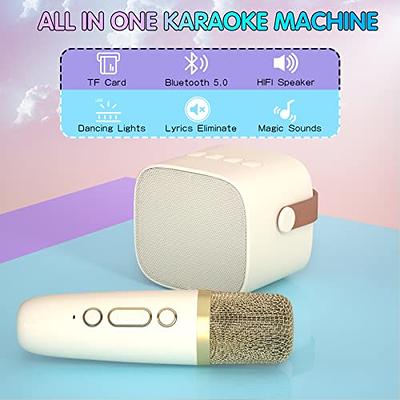 YLL Karaoke Machine for Kids, Portable Bluetooth Speaker with Wireless  Microphone for Kids, Toys Birthday Gifts for Boys 4, 5, 6, 7, 8, 9, 10  +Year Old (White) - Yahoo Shopping