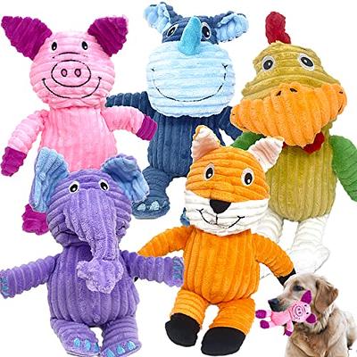 Frisco Food Plush Squeaky Dog Toy, 5 Pack