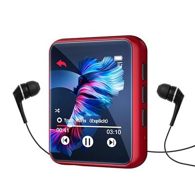 AGPTEK MP4 Player with Touch Screen, WIFI Bluetooth MP3 Player with 5MP  Camera, FM Radio T06S Black
