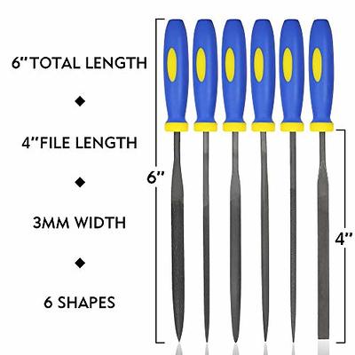 Wood Rasp 2 Packs with Premium Grade High Carbon Hand File and Round Rasp,  Half Round Flat & Needle Files. Best Wood Rasp Set for Sharping Wood and