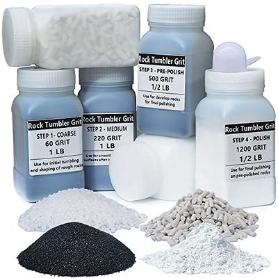 4.5 LBS Rock Tumbler Grit Media Complete Kit -Inculde 4 Steps Grits +  Plastic Pellets + Ceramic Filler Media, Compatible with Any Brand Tumbler,  Rock Polish Tumbling Supplies Set - Stone Polishers - Yahoo Shopping