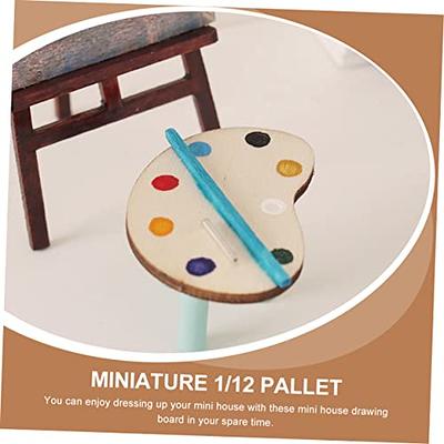 NOLITOY 6pcs Miniature Palette Home Decoration Mini Accessories Oil Paint  Palette Paint Tray Mini Paint Tray Palettes Dollhouse Painting Tray Mini  Pallet Models Micro Pallet Model Wooden - Yahoo Shopping