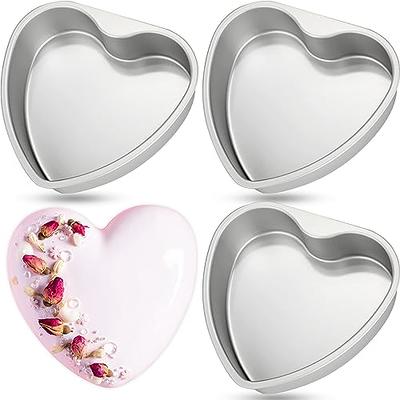 Heart Shaped Cake Molds, Mini Cake Pans, Metal Pudding Molds, Love