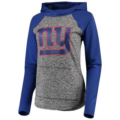 Women's G-III 4Her by Carl Banks Royal New York Giants Post Season Long  Sleeve V-Neck T-Shirt