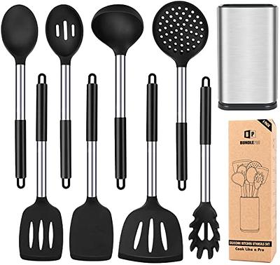 Umite Chef Silicone Kitchen Cooking Utensil Set, 43 pcs Spatula Set with  Stainless Steel Handle, Non…See more Umite Chef Silicone Kitchen Cooking