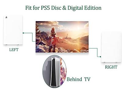 Jhua PS5 Wall Mount for Playstation 5 Wall Mount Sturdy Steel Wall Shelf  for Playstation 5 Disc and Digital Edition 5-in-1 PS5 Wall Bracket  Controller