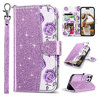 Compatible with iPhone 14 Pro Max 6.7 Inch Wallet Case, PU Leather