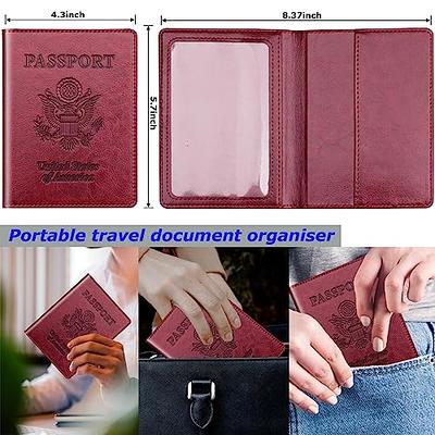 Passport Holder Travel Bag Passport And Vaccine Card Holder Combo