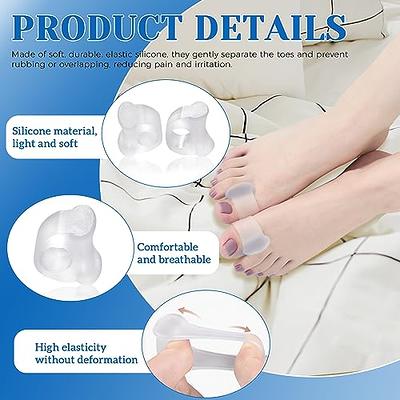 Gel Toe Separators, Spreaders & Straighteners | Hammer Toe Separator to  Relieve Foot Pain & Correct Toes | Toe Spacers for Feet with Overlapping  Toes