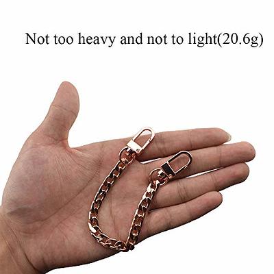 HAHIYO Mini Pochette Purse Chain Strap Slim Wide 7mm for LV Length 23.6  inches Extra Thick 2.6mm Shiny Gold for Shoulder Cross Body Sling Handbag