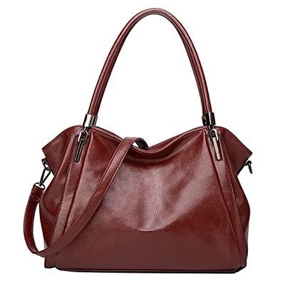 Heshe Womens Leather Designer Handbags Tote Bags Shoulder Bag with Cross Body