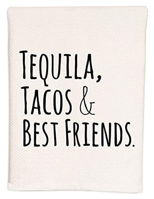 Moonlight Makers Soft Cotton Waffle Design Hand Towel, Bathroom/Kitchen  Farmhouse Decor, Cute Gift, BOHO, Stocking Stuffer (Tequila Tacos Best  Friends) - Yahoo Shopping