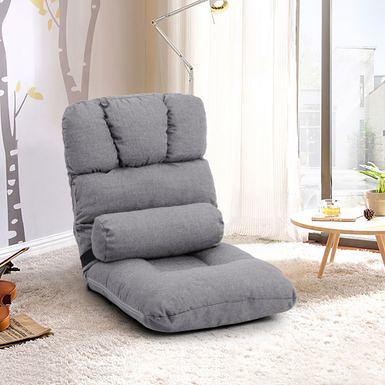 foldable padded floor chair with adjustable
