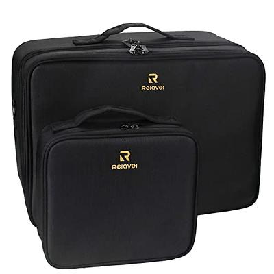 Relavel Black Extra Large Makeup Case