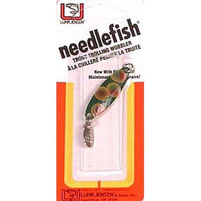 Luhr Jensen Needlefish Spoon Fishing Lure Size 1 Red Dot Frog/Brass Back 1  1/2 - Yahoo Shopping