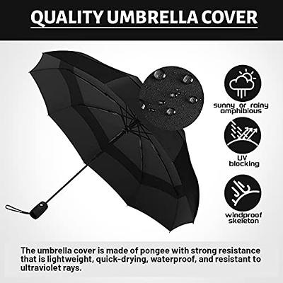 TECKNET Large Windproof Umbrella for Rain, Wind Resistant Compact Travel Folding Umbrellas with 10 Ribs, Auto Open Close