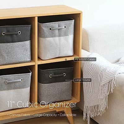 Fabric Storage Bin W/Handles, 11/12/13 Cube