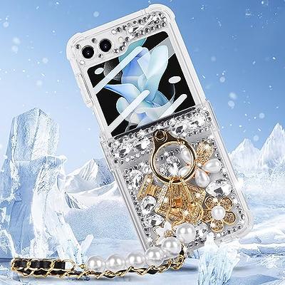  For Galaxy Z Flip 5 Case with Strap, Cute Z Flip 5