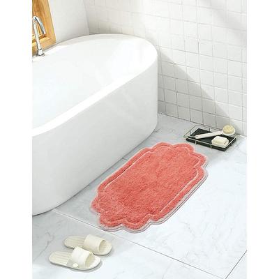 Home Weavers Inc Radiant Collection 21 in. x 34 in. Red Cotton Bath Rug