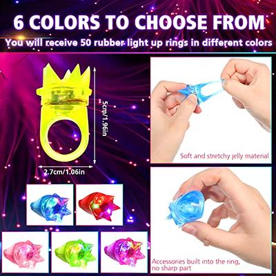 ColorHome Glow Sticks Bulk - 24 Pcs LED Foam Sticks Glow Batons with 3  Modes Flashing Effect, Glow in The Dark Party Supplies