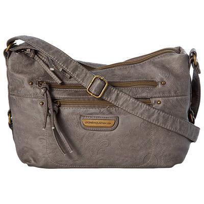 Stone Mountain Embossed Leather Handbags