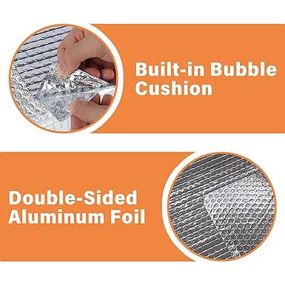 EconoHome Double Bubble Reflective Insulation Roll - Reflective Insulation Roll with Aluminum Foil Cover - Heat Radiant Barrier for Wall, Attic, Air