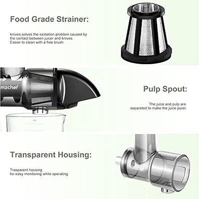 Slow Masticating Juicer Attachment For Kitchenaid Stand Mixers