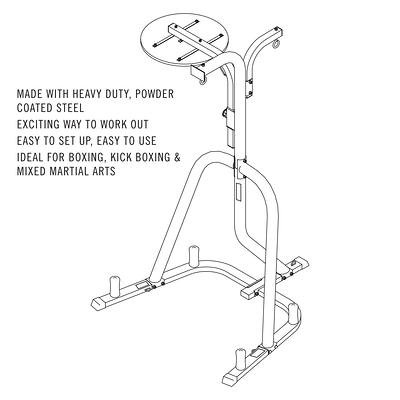 Everlast Three-Station Heavy Duty Punching Bag Stand 