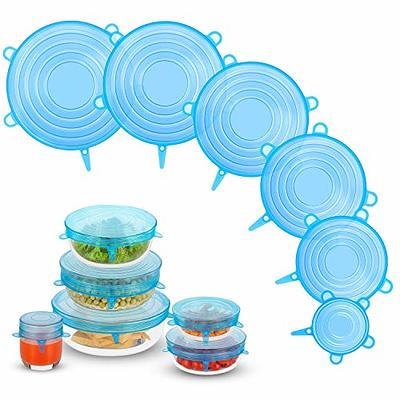 4Pcs Food Storage Covers Silicone Lids Covers Microwave Cover