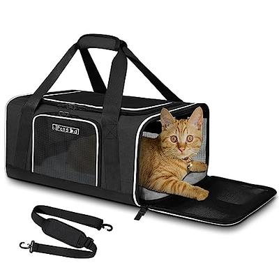 Petskd Pet Carrier 17x12x8.5 JetBlue Allegiant Airline Approved,Pet Travel  Carrier Bag for Small Cats and Dogs, Soft Dog Carrier for 1-13 LBS Pets,Dog Cat  Carrier with Safety Lock Zipper(Black) - Yahoo Shopping