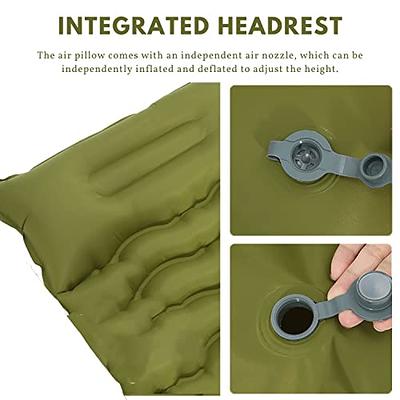 Self Inflatable Cushion Portable Rest Air Pillow Compact Travel Camping  Office