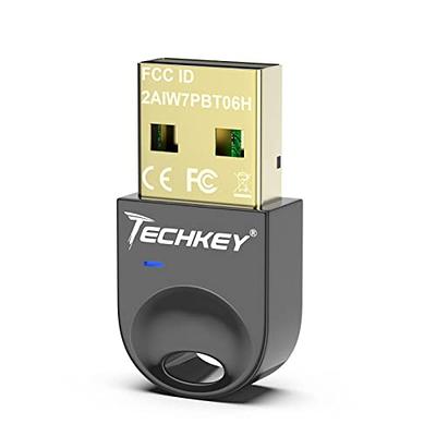 Smart Chip USB Bluetooth 5.3 Adapter, Mini Bluetooth EDR Dongle Receiver &  Transmitter for Desktop, Laptop, Mouse, Keyboard, Printers, Headsets 