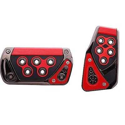 2Pcs Universal Car Pedals Cover Aluminum Automatic Brake Gas