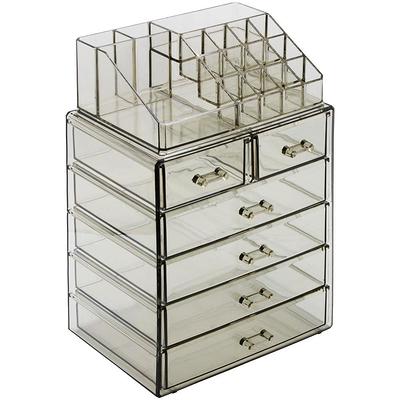 Sorbus Freestanding 6-Drawer 6.25 in. x 14.25 in. 1-Cube Acrylic