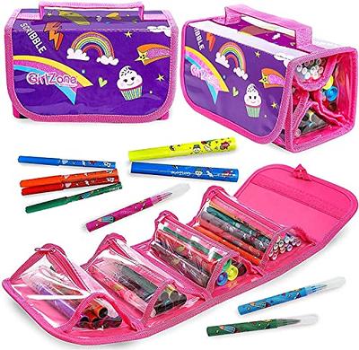 Beefunni Pink Fruit Scented Markers Set, School Supply Kit 56 Pcs