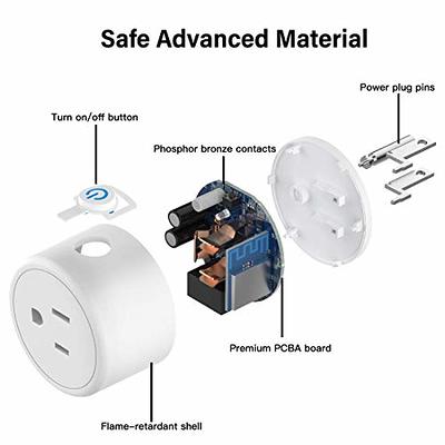 TESSAN Digital Timer Outlet, Light Timer Plug Support 24 Hour and