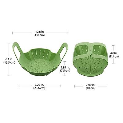 Instant Pot Green Silicone Steamer Basket with Interlocking