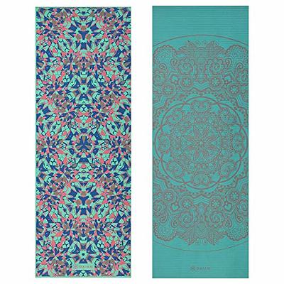 Gaiam Yoga Mat Premium Print Reversible Extra Thick Non Slip Exercise &  Fitness Mat for All Types of Yoga, Pilates & Floor Workouts, Kaleidoscope,  6mm - Yahoo Shopping