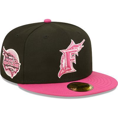 Florida Marlins New Era Jersey 59FIFTY Fitted Hat - Black